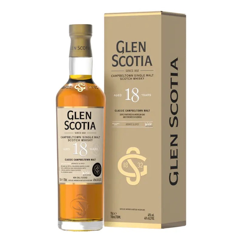 Glen Scotia 18 Year Old Single Malt Scotch Whisky 700mL