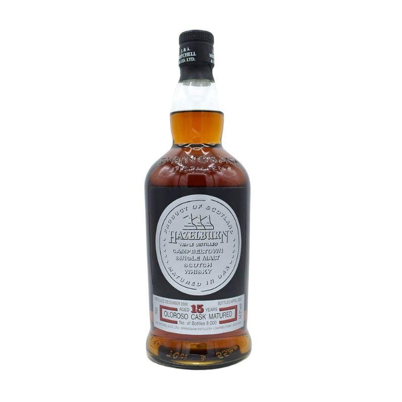 Hazelburn 15 Year Old Oloroso Cask Matured 2022 Release 700mL