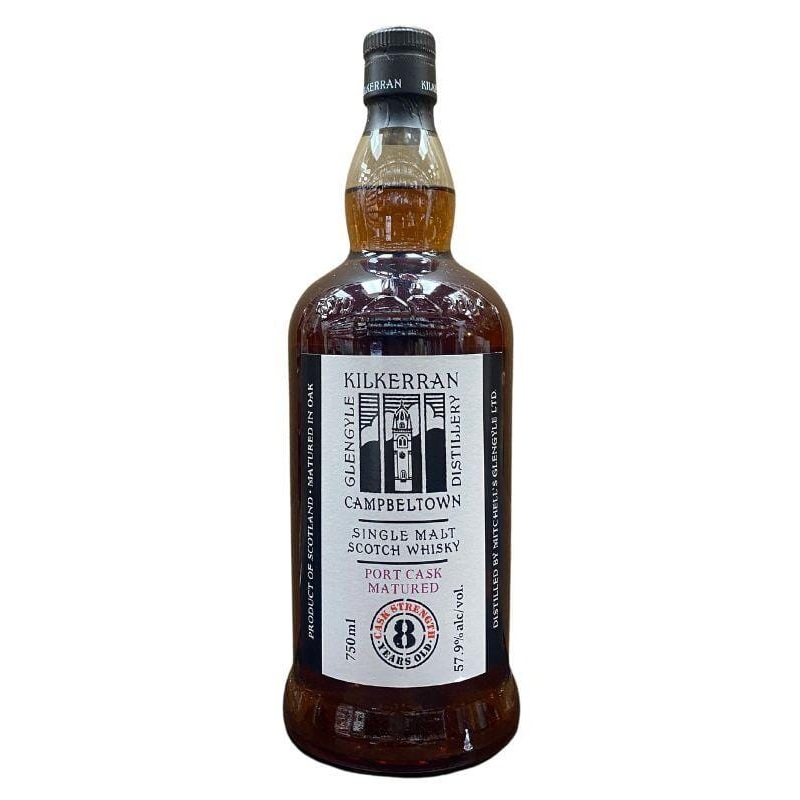 Kilkerran 8 Year Port Cask Matured Cask Strength Single Malt 750mL