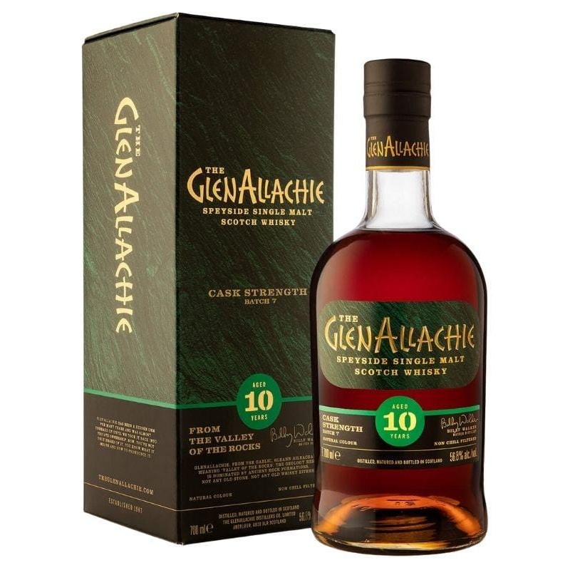 The GlenAllachie 10 Year Batch 7 Cask Strength Scotch Whiskey 700mL