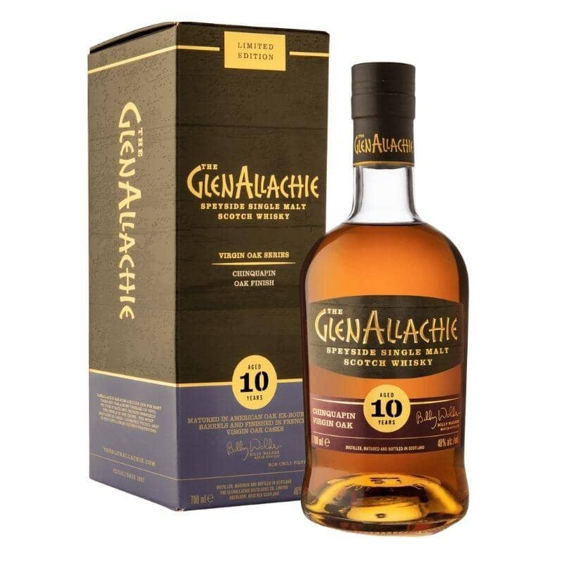 The GlenAllachie 10 Year Chinquapin Virgin Oak Scotch Whiskey 700mL