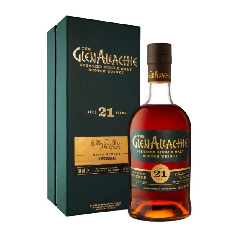 The GlenAllachie 21 Year Old Batch 3 Single Malt Scotch Whisky 700mL