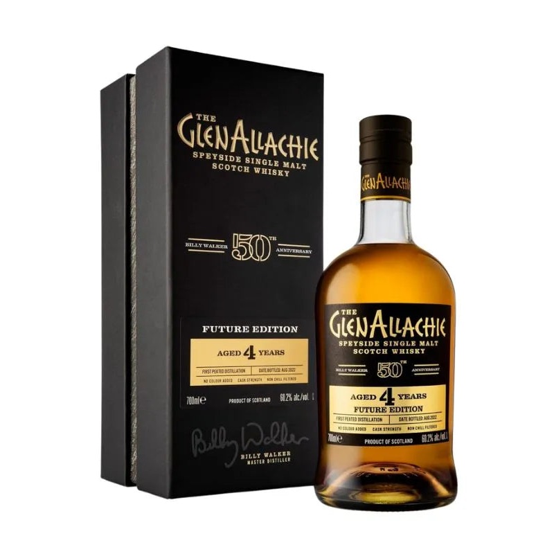 The GlenAllachie Billy Walker 50th Anniversary 4 Year Peated Scotch Whiskey 700mL