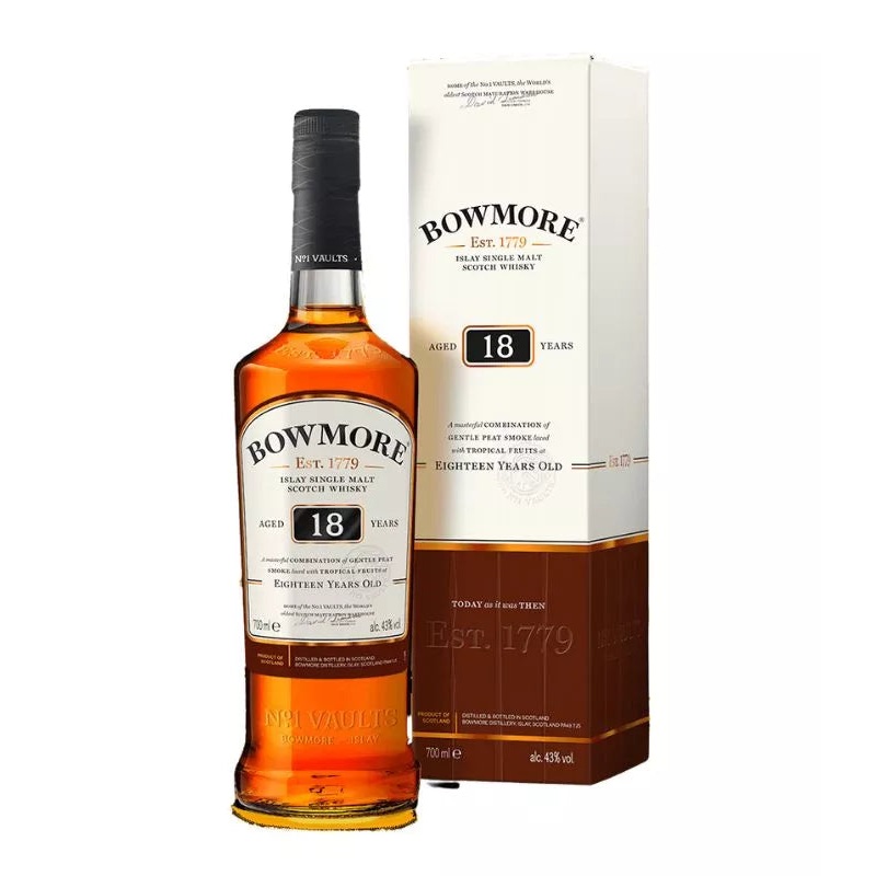 Bowmore 18 Year Old Single Malt Scotch Whisky 750mL