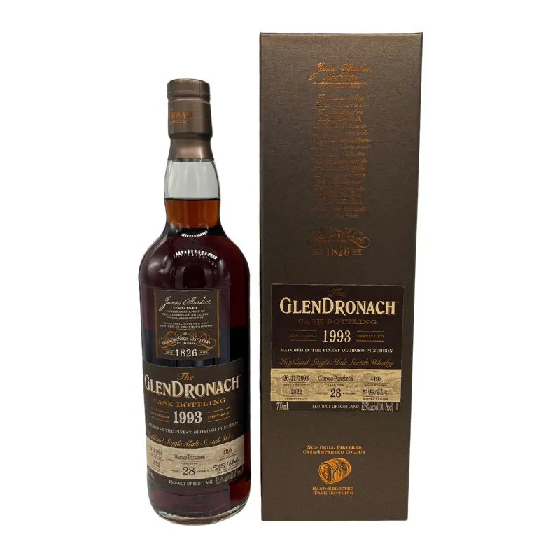 GlenDronach 1993 Cask #4195 28 Year Old Oloroso Puncheon Cask 700mL