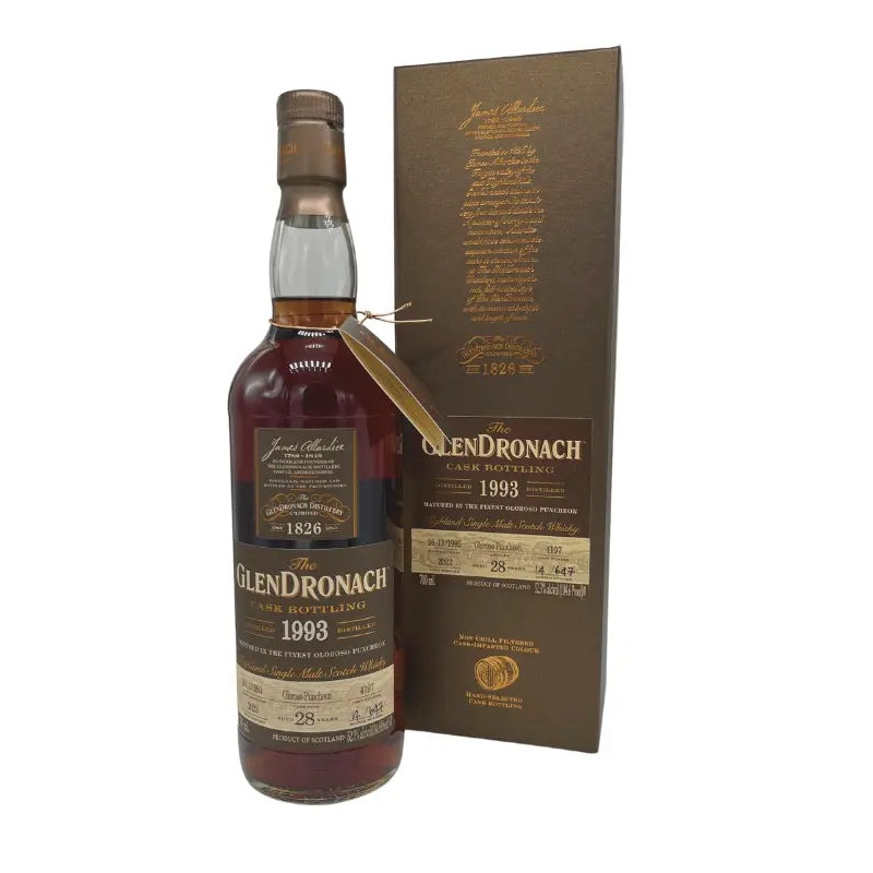 GlenDronach 1993 Cask #4197 28 Year Old Oloroso Puncheon Cask 700mL
