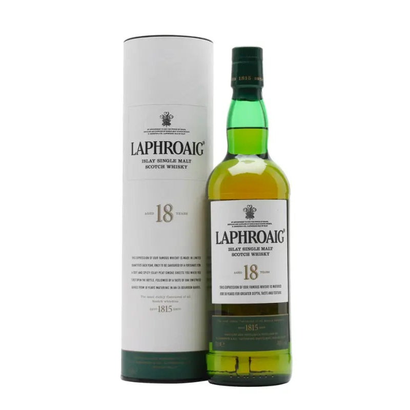 Laphroaig 18 Year Old Scotch Whisky 750mL