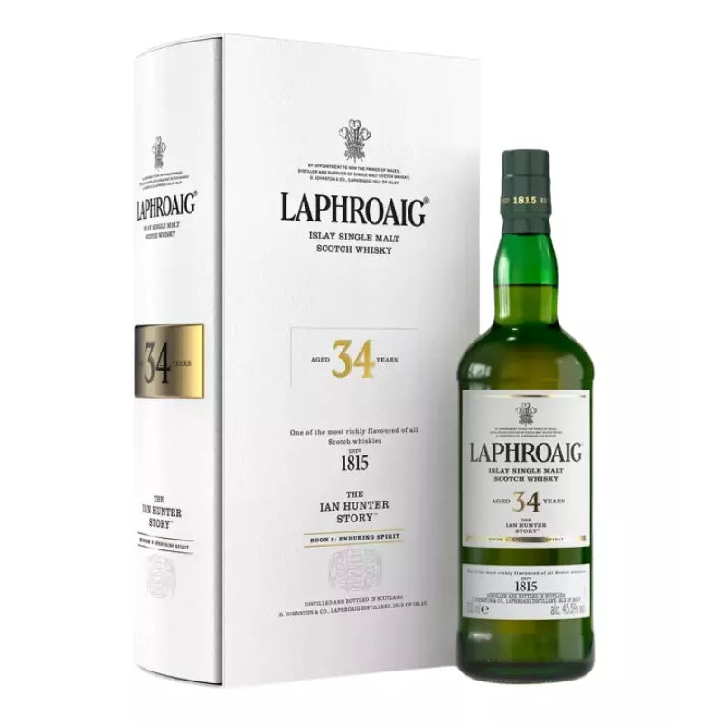 Laphroaig 34 Year Ian Hunter Book 5: Enduring Spirit Single Malt Scotch Whisky 750mL