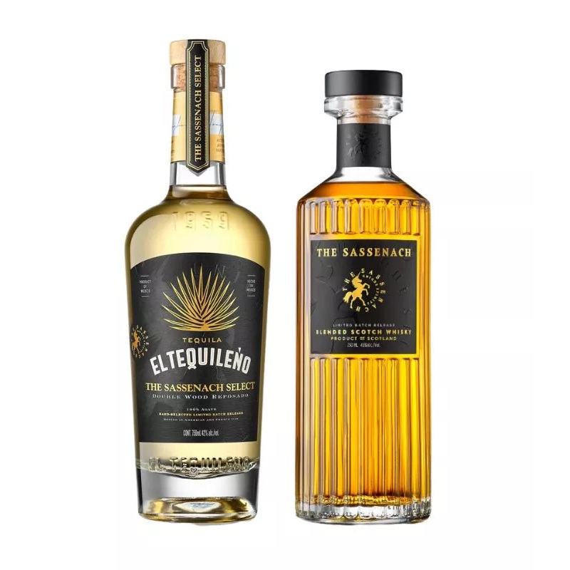 The Sassenach Spirit Of Home Scotch and El Tequileno Sassenach Select Double Wood Reposado Bundle