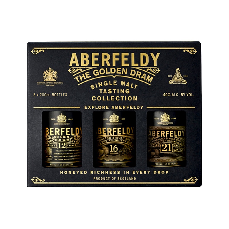Aberfeldy Gifting Set - 12, 16 & 21 Year Old
