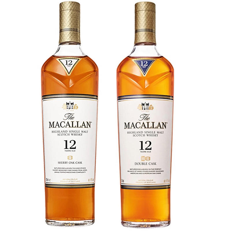 Macallan 12 Year Sherry & Double Cask Scotch