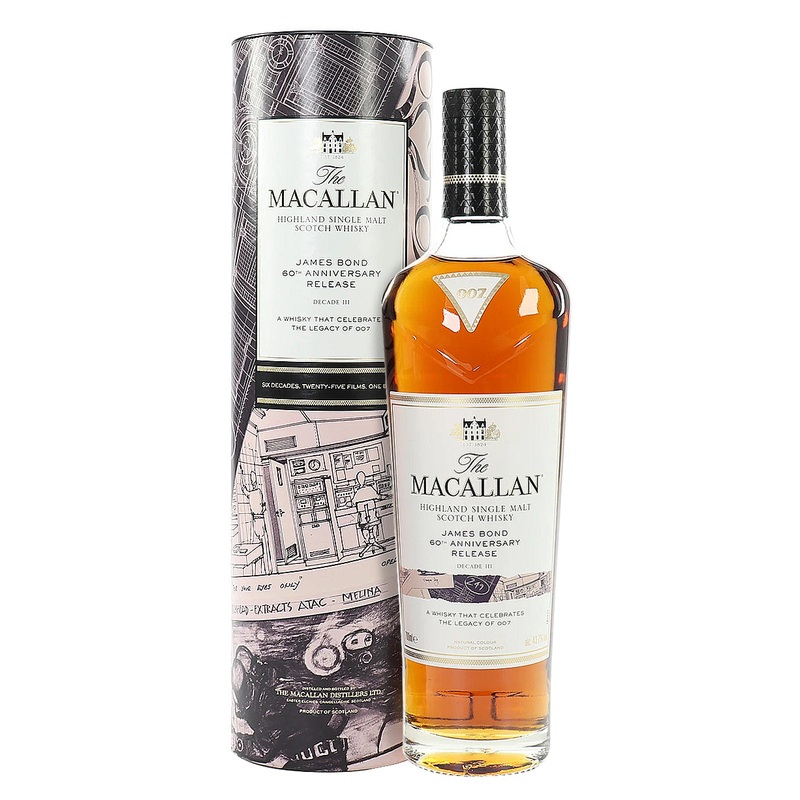 Macallan James Bond 60th Anniversary Release Decade III