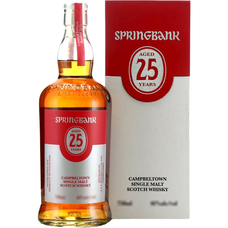 Springbank 25 Year Old Scotch Whisky