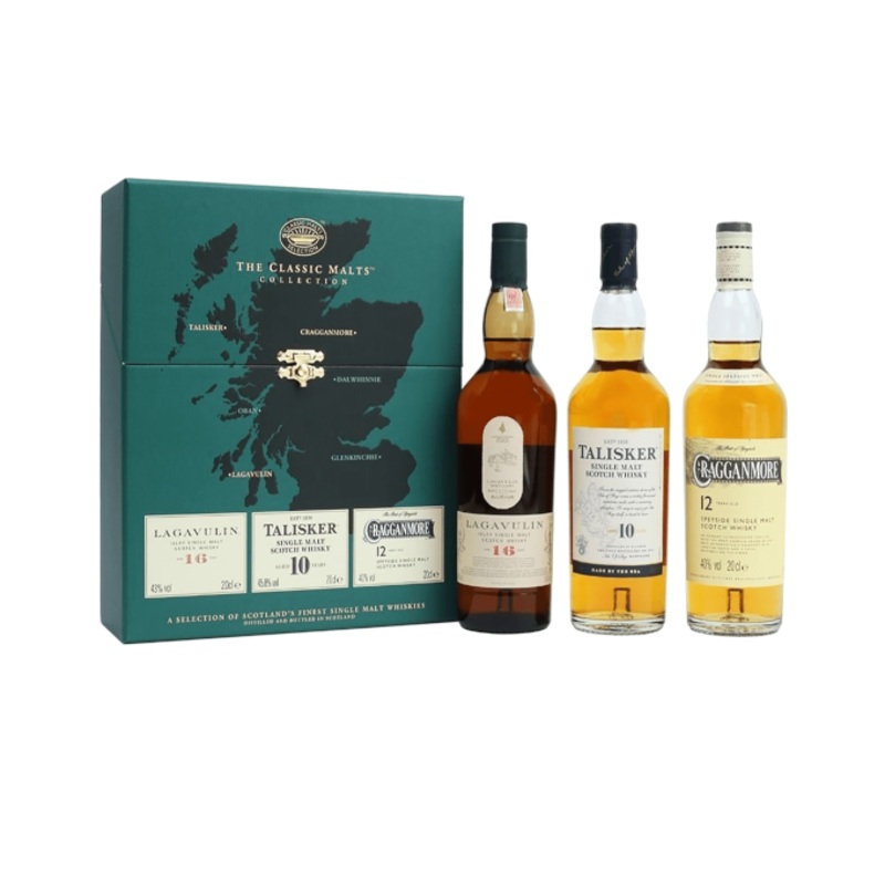 The Classic Malts Collection Single Malt 200ml 3-Pack