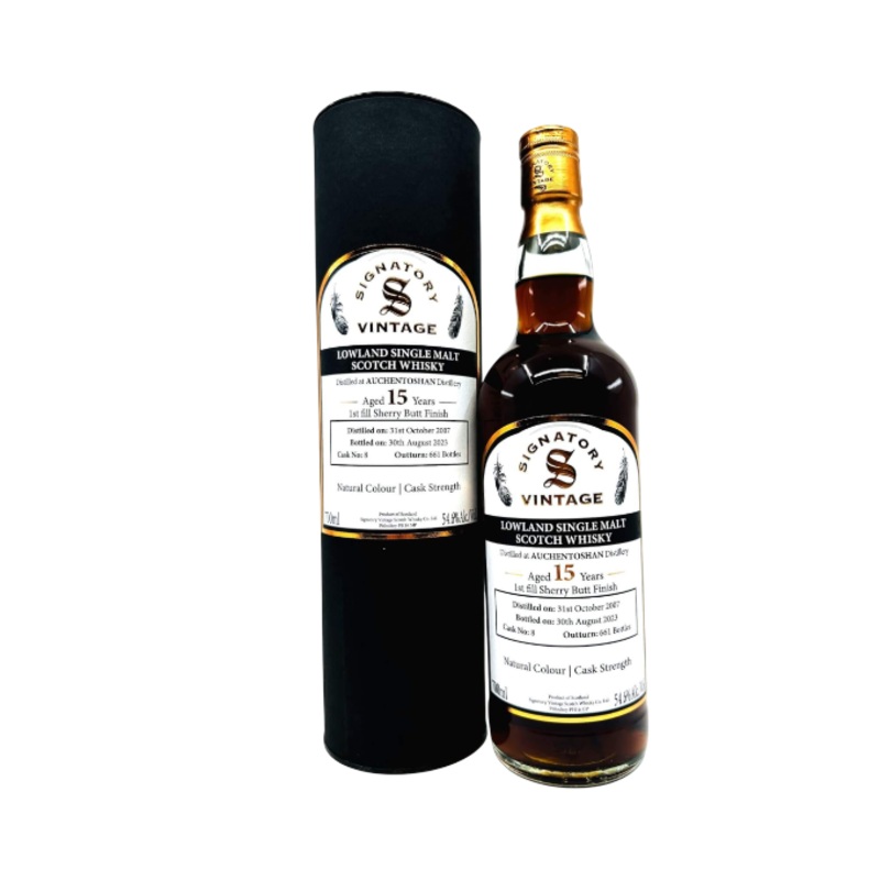 Signatory Vintage Cask Strength Collection Auchentoshan 15 Years 2007 700ml