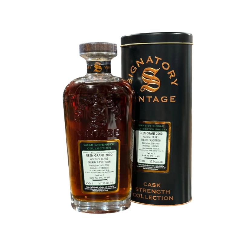 Signatory Vintage Cask Strength Collection Glen Grant 22 Years 2000 750ml
