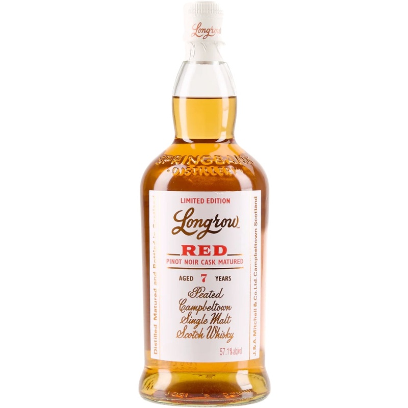 Longrow Red Limited Edition 7 Year Old Pinot Noir Cask Matured Peated Single Malt Scotch