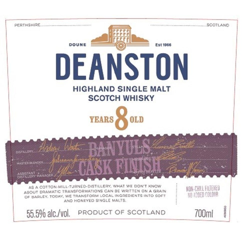 Deanston 8 Year Old Banyuls Cask Finish Highland Single Malt Scotch Whisky