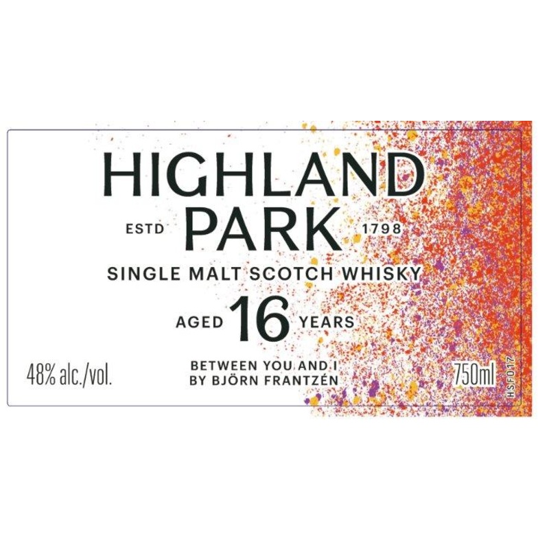Highland Park 16 Year Old Single Malt Scotch Whisky "Between You and I" by Bjrn Frantzn