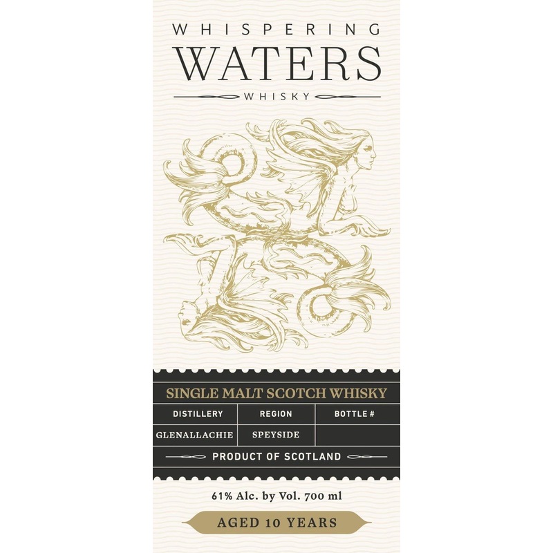 Whispering Waters Glenallachie 10 Year Old Single Malt Scotch Whisky 700ml