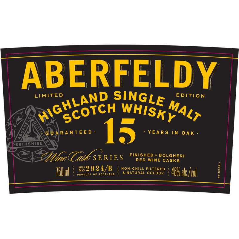 Aberfeldy 15 Year Red Wine Cask Finish Scotch Whisky