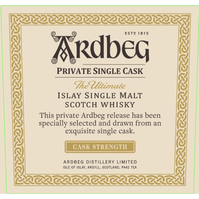 Ardbeg Private Single Cask Islay Scotch Whisky Cask Strength