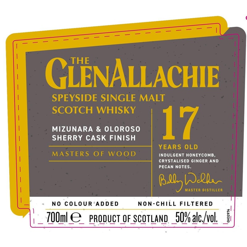 GlenAllachie 17 Year Old Mizunara & Oloroso Sherry Cask Finish 700ml
