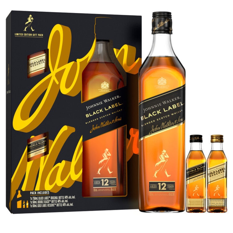 JOHNNIE WALKER BLACK 80 W/2 50ML