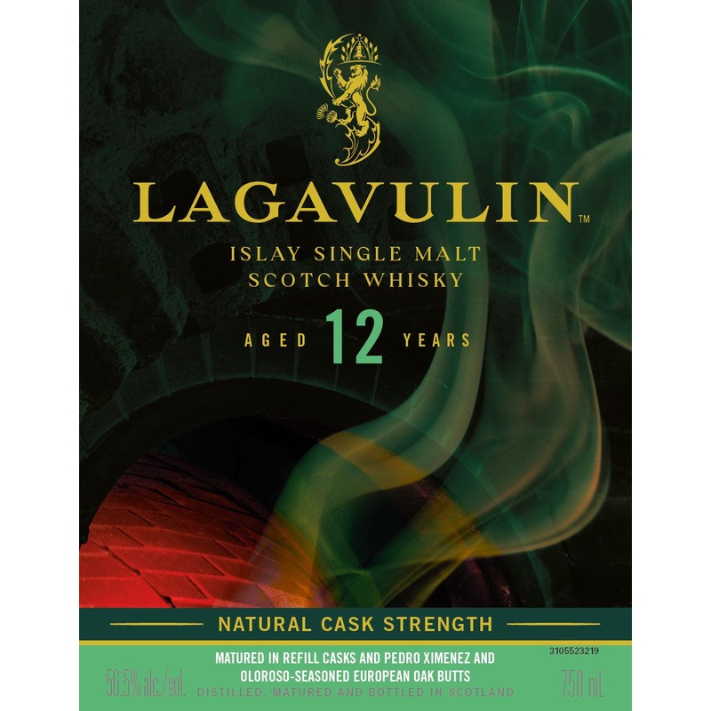 Lagavulin 12 Year Old Natural Cask Strength Islay Single Malt Scotch Whisky