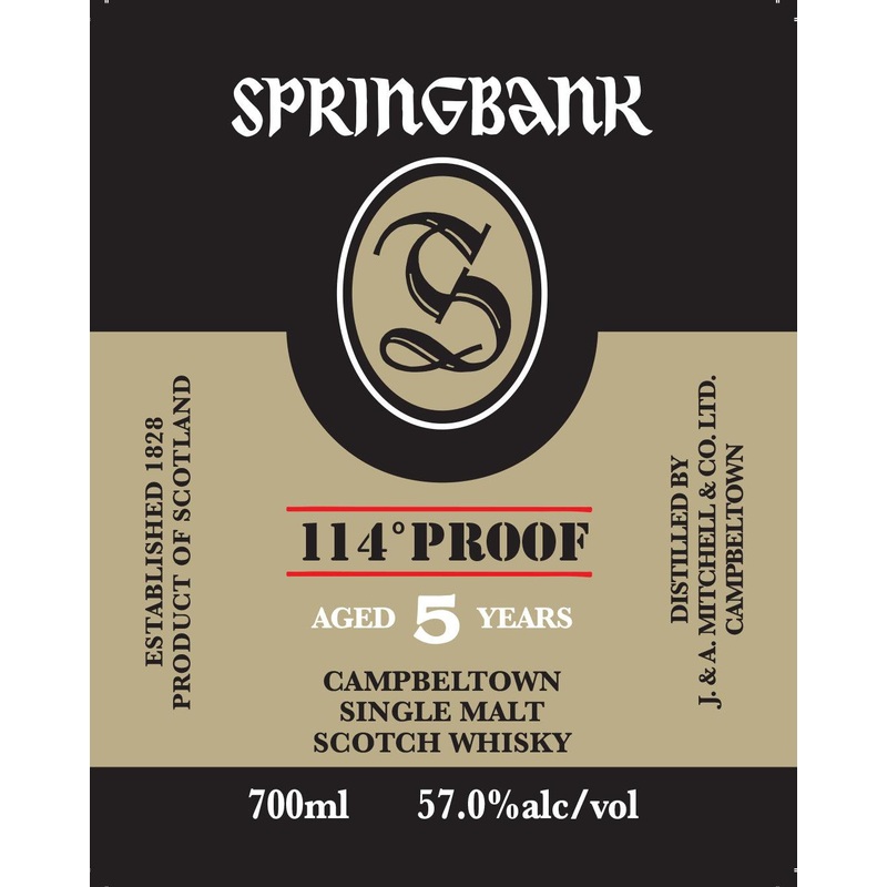 Springbank 5 Year Old Cask Strength Single Malt Scotch Whisky