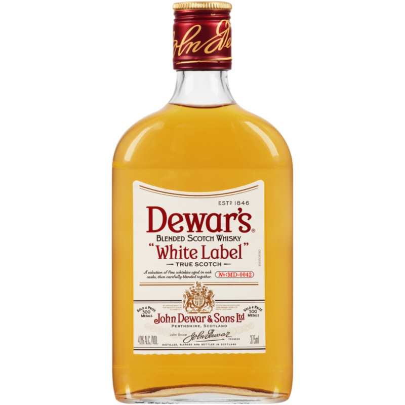 DEWARS WHITE LABEL 80 FLASK