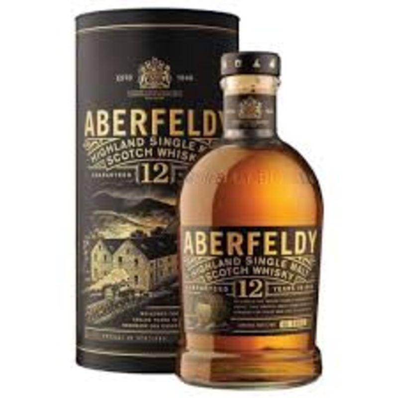 Aberfeldy Highland Single Malt Scotch Whiskey Aged 12years 750ml