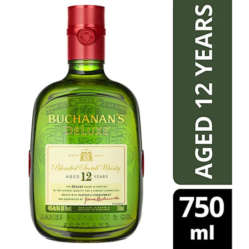 Buchanan's Deluxe 12 Years Blended Scotch Whiskey 750ml