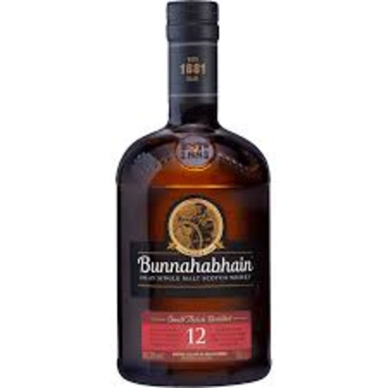 Bunnahabhain Islay Single Malt Scotch Whisky Aged 12 Years 750ml