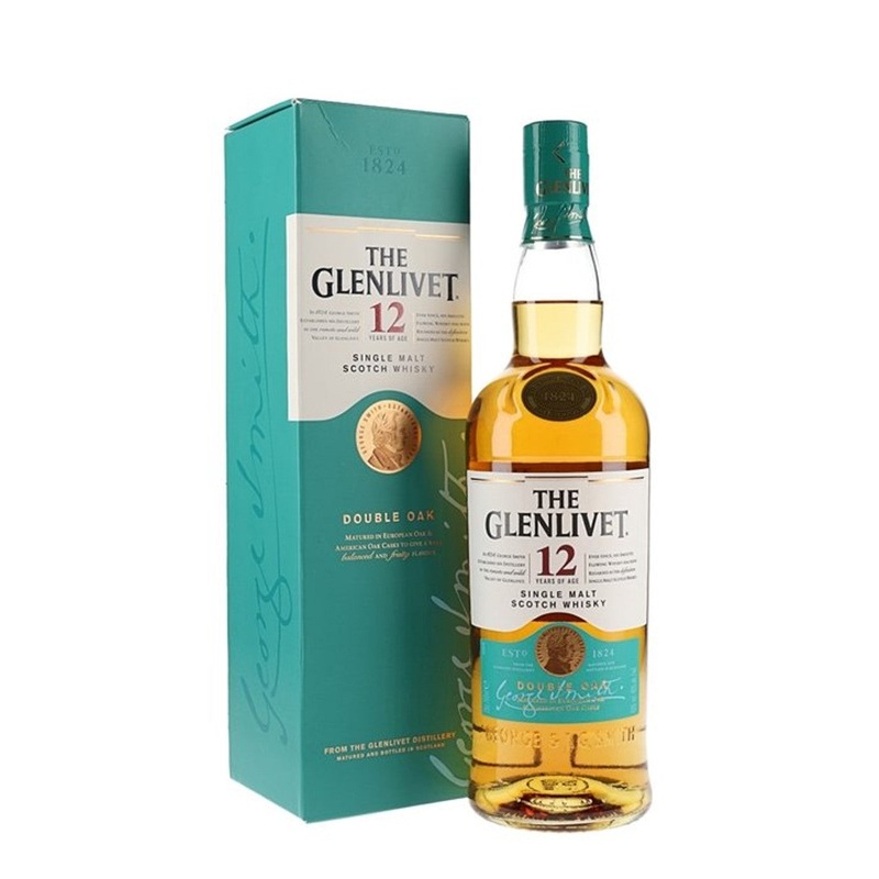 Glenlivet 12 Years Old Oak Single Malt Scotch Whiskey 750ml