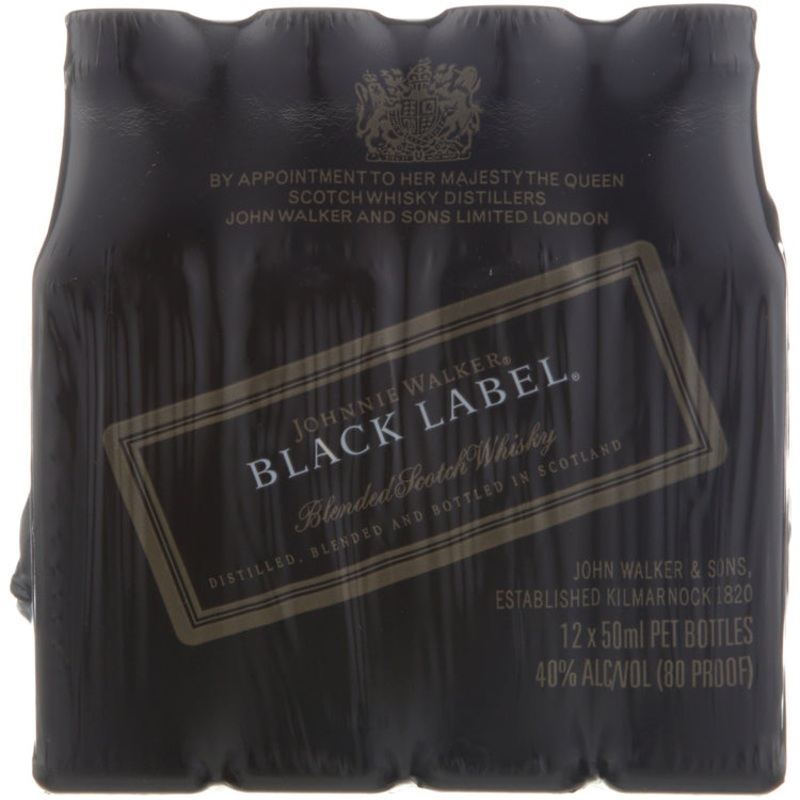 JOHNNIE WALKER BLACK 80 10/12P PET