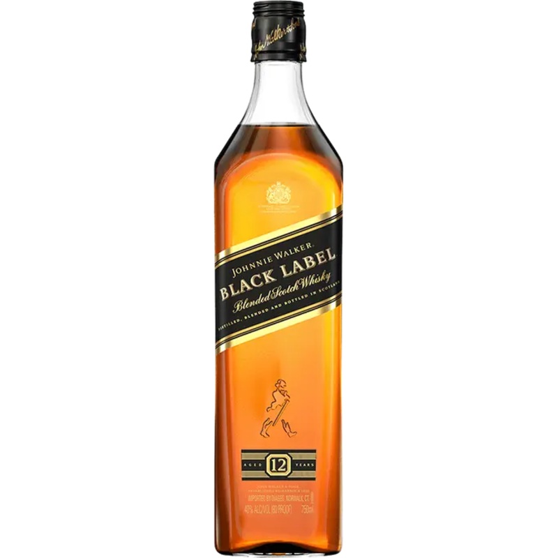 Johnnie Walker Black Label Blended Scotch Whiskey 750ml