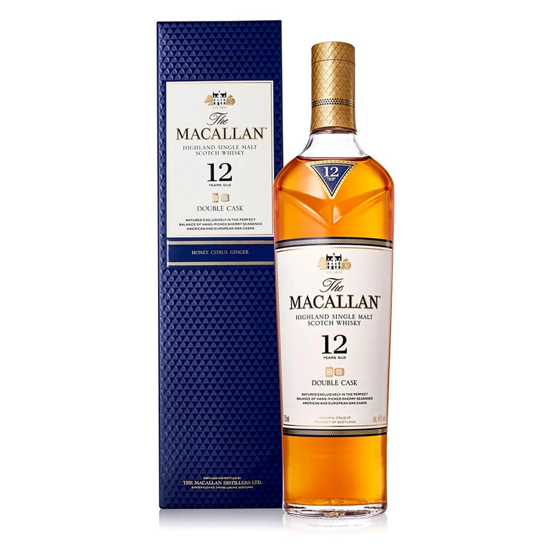 THE MACALLAN 12 YEAR OLD DOUBLE CASK 750ML