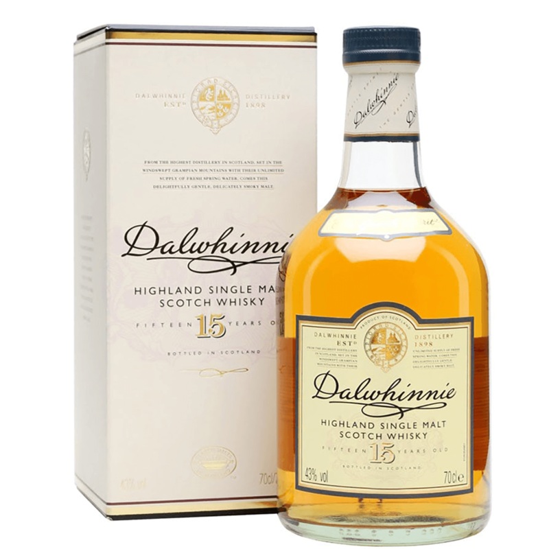 Dalwhinnie Highland Single Malt Scotch Whisky 15 Years Old 750ml