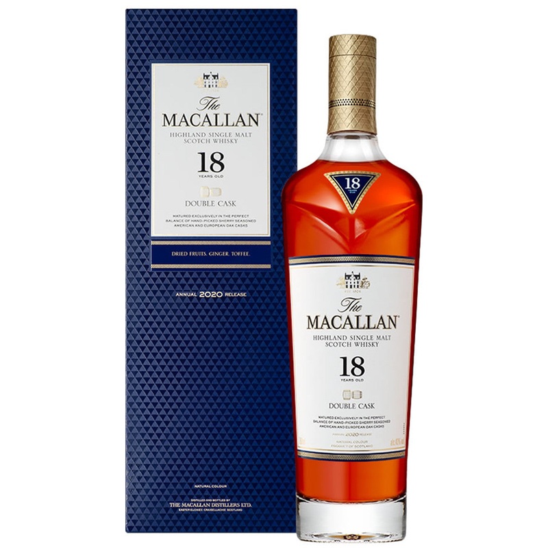 2019 The Macallan 18 Year Old Sherry Oak Single Malt Scotch Whisky 750ml