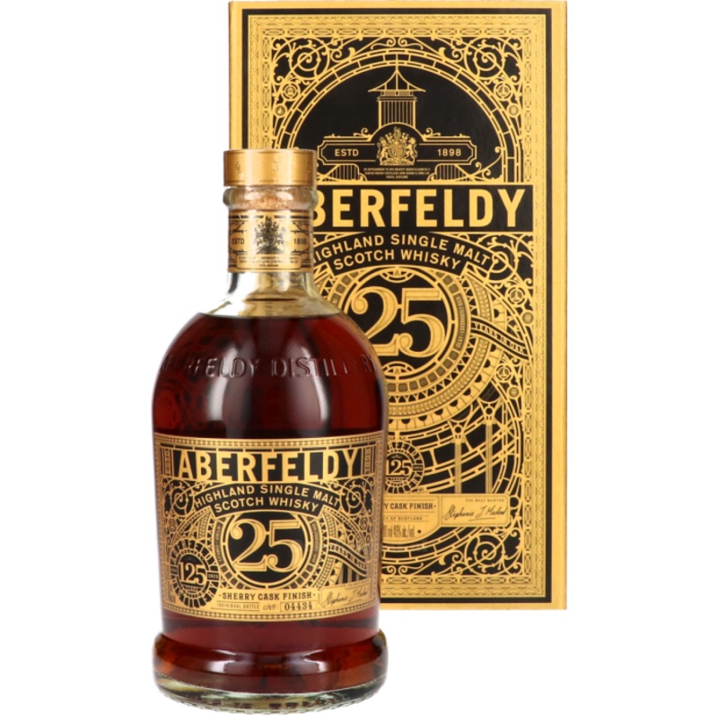 Aberfeldy 25 Year Old 125th Anniversary Limited Edition Single Malt Scotch Whisky 700ml