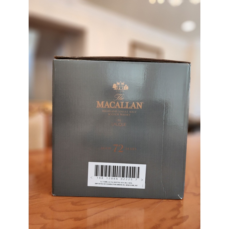 Macallan Lalique 72 Year Old Single Malt Scotch Whisky 750ml