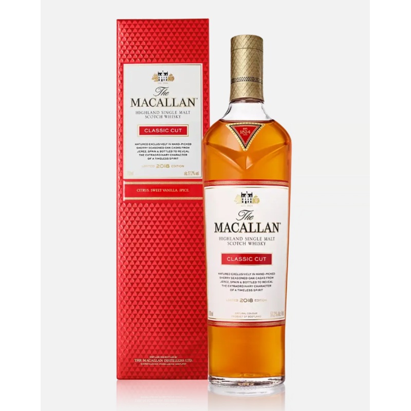 2018 Macallan Limited Edition Classic Cut Single Malt Scotch Whiskey 750ml
