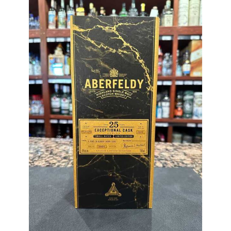 Aberfeldy Exceptional Cask Series 25 Year Old Single Malt Scotch Whisky 750ml