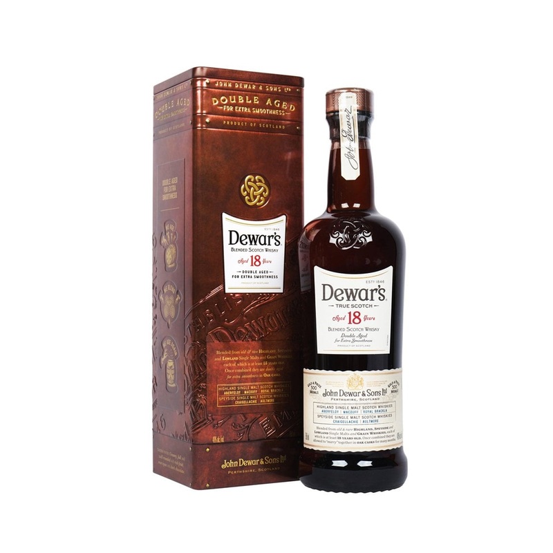 Dewars The Vintage Double Aged 18 Year Old Blended Scotch Whiskey 750ml