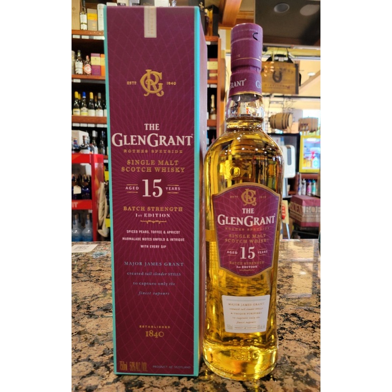 Glen Grant Batch Strength 15 Year Old Single Malt Scotch Whisky 750ml