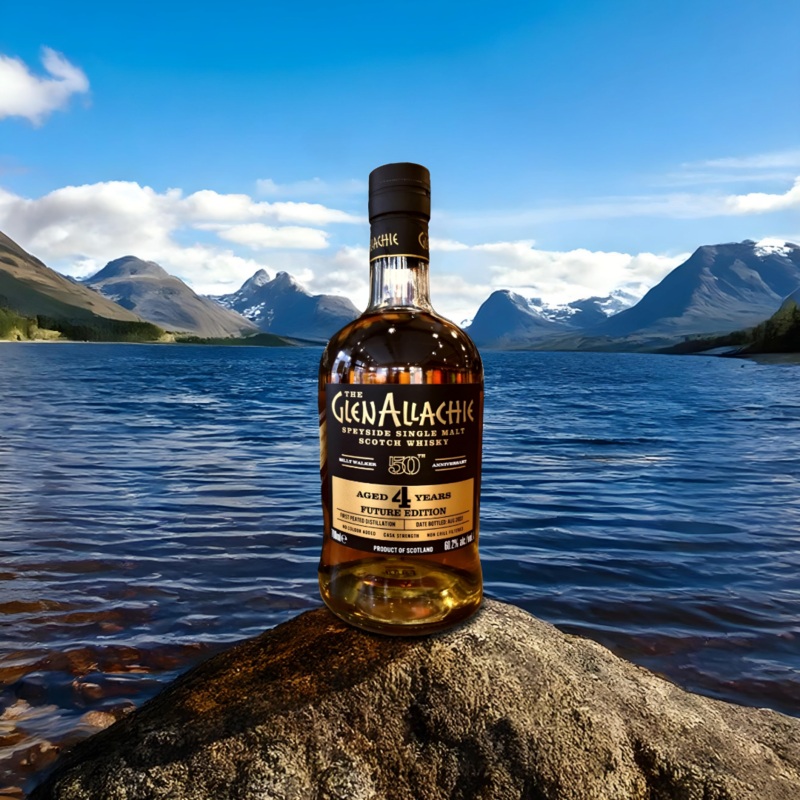 GlenAllachie Billy Walker 50th Anniversary Future Edition 4 Year Old Speyside Single Malt Scotch Whisky 700ml