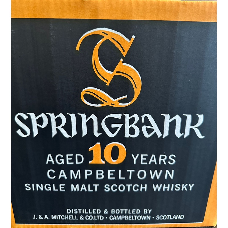Springbank 10 Year Old Single Malt Scotch Whisky 700ml