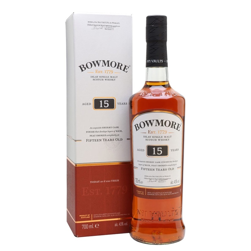 BOWMORE SINGLE MALT 15YR 750ML