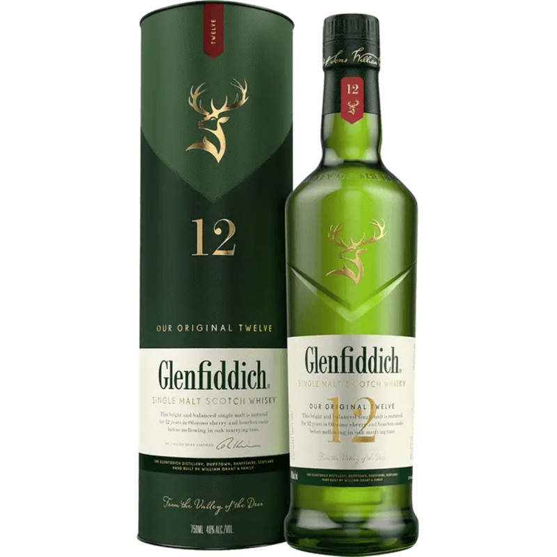 GLENFIDDICH 12YR SCOTCH 750ML